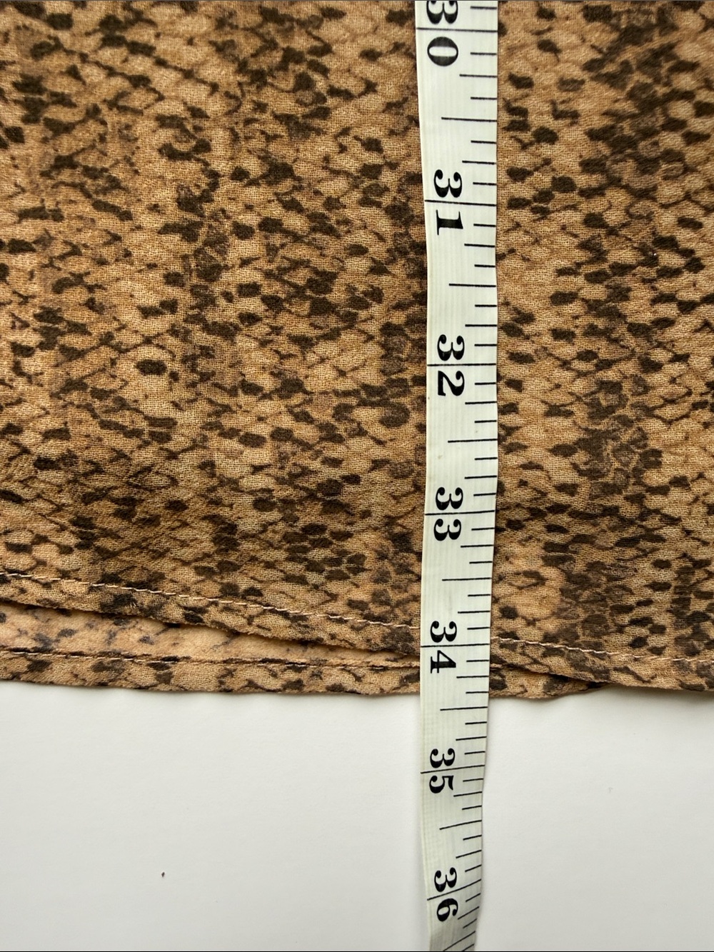 Rory Beca Snakeskin Print Georgette V-Neck Shift Dress Size Small - Picture 10 of 12